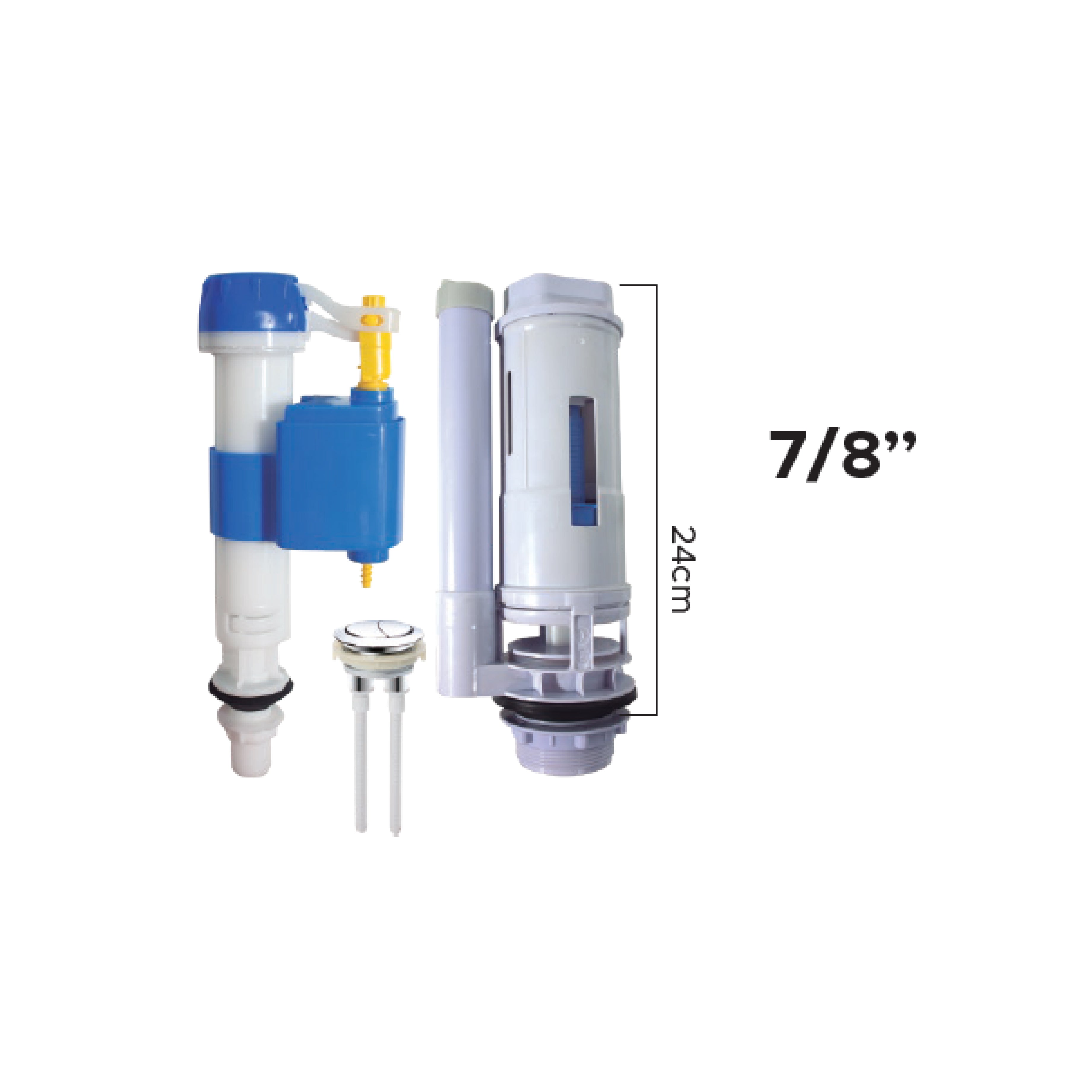 Acc. de Tanque P/Baño Two Piece 7/8" 100 MM N° 12 - Fratelli